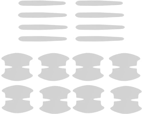 16pcs Universal Transparent Car Door Handle Protector Sticker for Recessed Grips - Clear Anti-Scratch Auto Hand Grip Paint Protection
