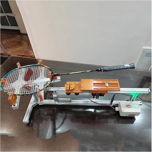 Incordatrice per racchetta da badminton, macchina per corde da badminton a 6 punti, barella elettrica da 20-35 libbre, macchina per legare racchette da tennis per squash fai da te, racchette da tennis