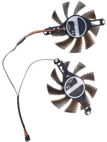 Hangsu Refrigeradores de tarjetas gráficas, repuesto de ventilador de bajo ruido, para portátil RX580 2048, accesorios de repuesto para GPU