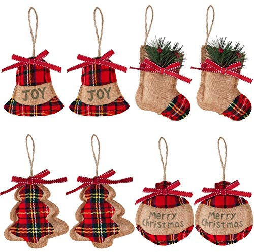 8 Piezas de Adornos para el árbol de Navidad Decoraciones Colgantes de Navidad Bola de siembra Forma de Estrella de árbol para la Fiesta de Navidad Decoración para el hogar
