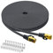 ARISKEEN Cat 8 Lan Kabel 7m, Cat8 Geflochten Flach Hochgeschwindigkeit (40Gbps 2000Mhz/s) Gigabit Rj45 STP Geschirmtes Internet Netzwerk Lan Patch Kabel Draht für Router Modem Panel