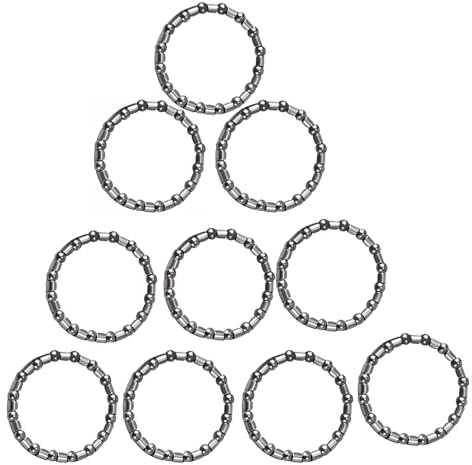 NIYATA 12 Stück Fahrrad Kugellager, Steuersatz Kugelring, Fahrrad Kugellager, Kugellager Fahrrad, Tretlager Schwenkkugel, Vorderrad Käfigkugellager, Bearings Kugellager (Silber)