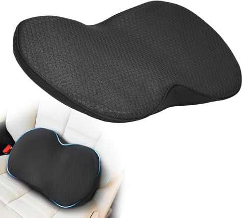 Noosverl Cuscino per sedile auto, sedile del conducente, cuscino a cuneo per sedia auto, cuscino a cuneo, per auto, per adulti, rete traspirante in memory foam