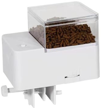 Automatisk fiskmatare för akvarium – automatisk fiskmatautomat | kapacitet automat med LED-display | Smart timer semestermatare för liten tank sköldpadda Betta Koi
