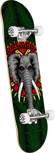 Powell Peralta Mike Vallely Elephant Skateboard Complete, Green, 7.5 x 30.7