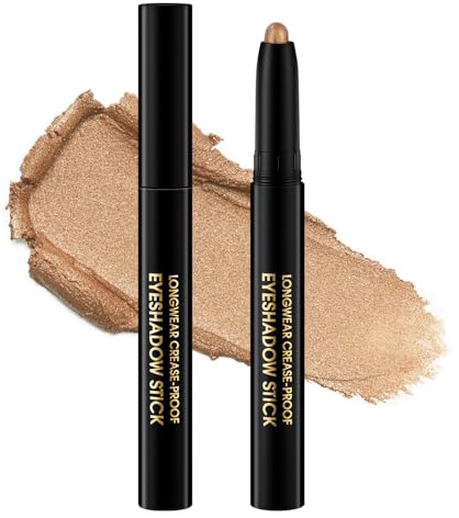 BUTBU Lidschatten Stick, Matt und Schimmernder Augen Make up, Langanhaltende Formel, stick mit cremiger Textur, Wasserfester-lidschatten Makeup Pen Werkzeug, für Urlaubs & Weihnachten(01)