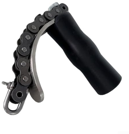 Poignée d'entraînement de lutte armée avec chaîne et plaque en acier ; les poignées en nylon réduisent la fatigue tout en offrant un soutien stable pour les exercices de force du poignet et de