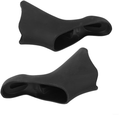 Fundas de silicona para manillar de freno para bicicleta, cubierta antideslizante compatible con ST-5600/5601/6600, resistente a la intemperie y antideslizante (negro)
