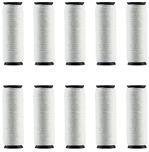 ECVISION Epilierer Baumwollschnur Kordeln 25M für Gesichtsepilierer und Gesichtsreinigungsbürste Kordeln, weiß