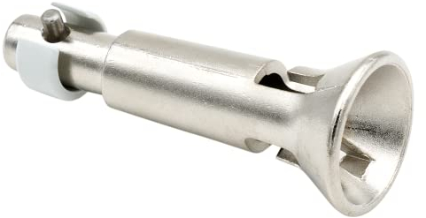 Kupplungstrichter | für 12mm Verbindungszapfen | auf Wunsch inkl. Kurbelstange aus Alu | Verbindungsstück Kurbel Kurbelverbindung | wartungs- & fettfrei (Kupplung ohne Kurbelstange)