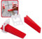 Dalsys Fliesen Nivelliersystem 3mm Set: 200tlg., 100 Laschen + 100 Keile, Verlegehilfe Set, Fliesenleger Werkzeug
