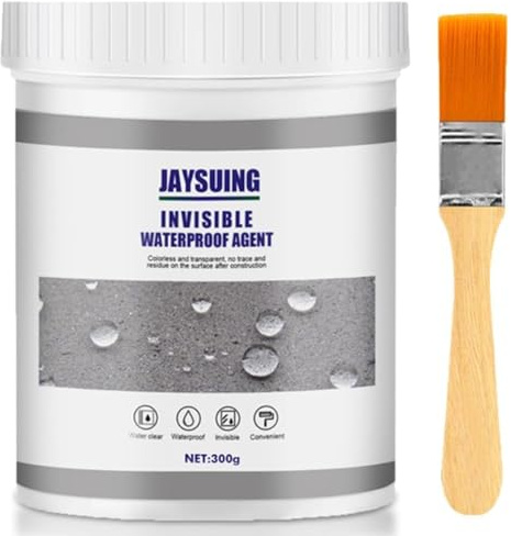 Recubrimiento impermeable transparente, líquido sellador impermeable claro, masilla impermeable para inodoro, azulejos, paredes, baño, techo (300g)