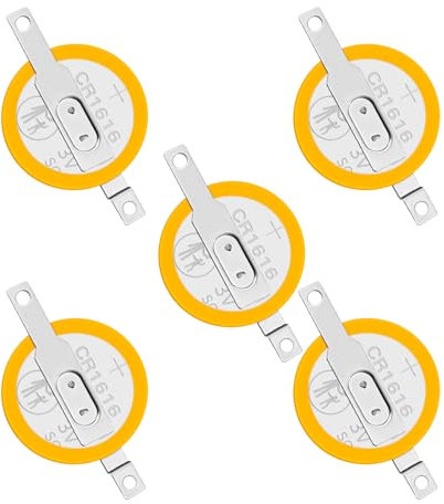 Batteria CR1616 pila con codolo Batteria a bottone al litio 3V Compatible con Gameboy Color Gameboy Advance (5xCR1616)