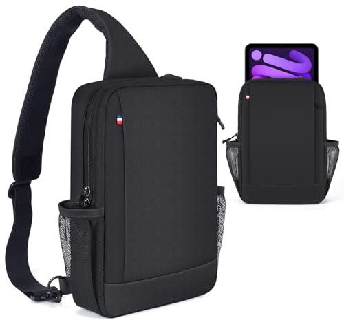 Custodia per tablet da 8,3 (20,3 cm), iPad mini 7, 6 e 7,9 pollici, iPad mini 5, 4, 3, 2, 1, 8 pollici, Amazon Fire HD 8 Plus/Fire HD 8 Kids Pro e Galaxy Tab A9, A7 Lite, custodia con tracolla