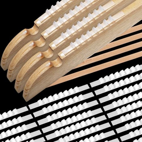Kleiderbügel rutschfest Pads – 100 Stück Antirutsch Streifen aus Silikon für Kleiderbügel Holz & KleiderbügelPlastik, KleiderbügelZubehör, Silikon Antirutschstreifen Transparent gegen Abrutschen