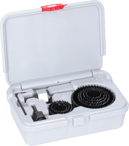 Bosch 14x Hålsågssats för trä- och gipsväggar med centreringsborr (för Gips, Mjukt trä, Ø 22, 25, 29, 35, 38, 44, 51, 68 mm, Professional Tillbehör Borr)