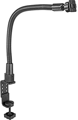 ARKON Mounts Heavy-Duty Clamp Mount with 22-inch Gooseneck – Dual-T Compatible