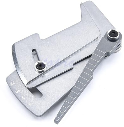 För justerbar linjal RC-bilhöjd för fälgcamber 15 grader Hobbyverktyg för CNC För RC-bil 1/8 1/10 för Tamiya för HSP HPI(Titanium)