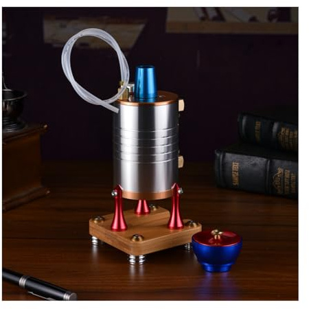 MJDHS Macchina A Vapore retrò Interamente in Metallo, Regalo di Natale E Compleanno per L'Educazione Scientifica, Kit Modello per Adulti