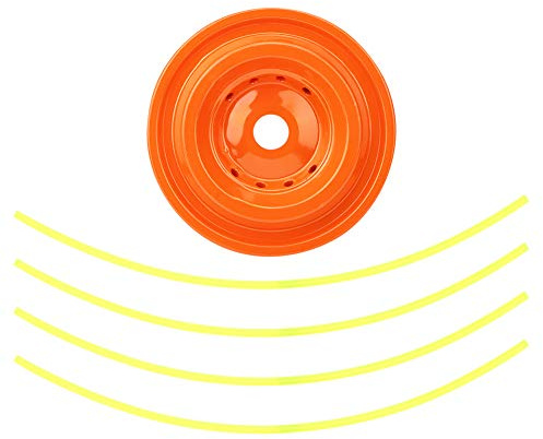 Aluminum Grass Trimmer Head Brush Cutter Strimmer Lawn Mower Accessory with 4 Trimmer Line Lawn Mower Trimmer Head Garden Tools