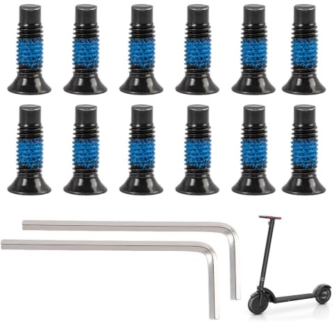 TFZZZDP - Tornillos de repuesto para patinete eléctrico y scooter, acero al carbono duradero, antióxido, seguro y fiable, compatible con M365 1S Pro Mi3 Max G30 ES Serie F, fácil instalación