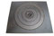 Sellon24® Placa de fundición para horno, sin tratar, hierro fundido, anillo de hierro fundido, 46 x 40 cm