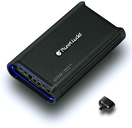 Planet Audio MB600.2D Amplificateur de voiture 2 canaux Classe D 600 W 2 Ohm stable Numérique Gamme complète Alimentation Mosfet Idéal pour haut-parleurs et caissons de basses