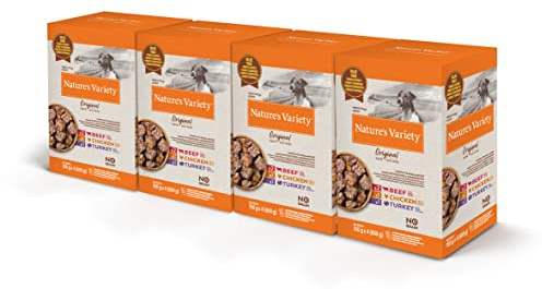 Nature's Variety Original No Grain - Multipack de patés para Perros Adultos Mini - 4 Multipacks de 4 x 150 g - Total 2,4 kg