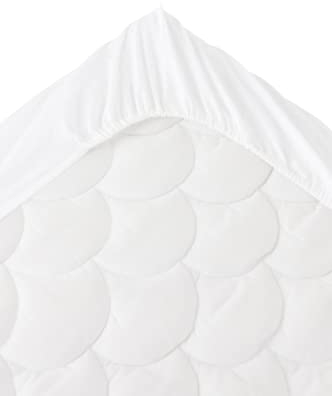 Jotex Zack Spannbettlaken - 100% hochwertige Bio-Baumwolle GOTS Zertifiziert Spannbetttuch mit Gummizug - Weiß, 90 x 200 cm