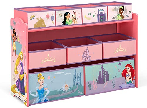 Disney Princess Deluxe 9 Bin Design and Store Toy Organizer by Delta Children, Greenguard Gold Certified