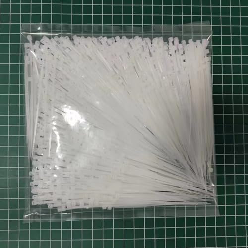 YAMXIN Lot de 1000 serre-câbles blancs petits, fins, courts – 96 mm x 1,8 mm – Pour installation électrique, maison, jardin, gestion des câbles