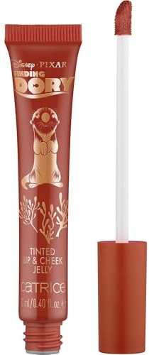 Catrice Disney Pixar Finding Dory Tinted Lip & Cheek Jelly, Lipgloss, Nr. 020, Rot, farbanpassend, mit Ölen, natürlich, vegan, ohne Parabene, Nanopartikel frei, glutenfrei, 1er Pack (12ml)