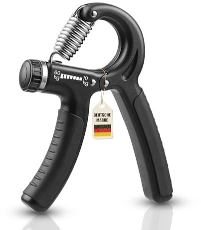 Instinktiv Oase® greppkraft, tränare, handtränare, fingertränare för unga och gamla | Handtränare och underarmstränare för hem och gym | 100 % greppkraft, handträning (svart, 1 fingertränare)