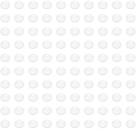 Nynkyon 100 Pcs Soft Close Dampers, Silicon Door Bumper, Door Slam Stopper,Clear Cupboard Door Stoppers, Wall Protector Self Adhesive Door Slam Stopper for Furniture Shock and Noise, 8 x 2mm