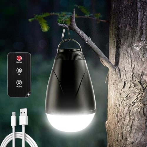 Luci da campeggio ricaricabili per tende, lanterna da campeggio portatile con telecomando 5750K 3 modalità LED luci tenda impermeabile lampada da campeggio per escursionismo, pesca, caccia