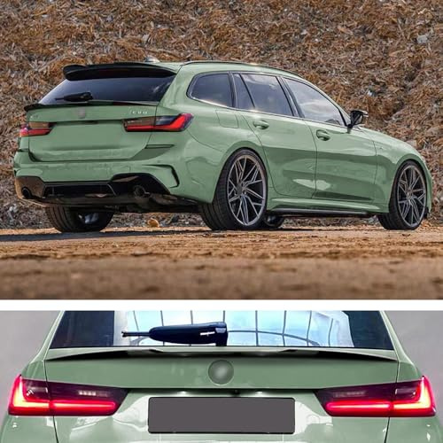 AutoStyle - Alerón Trasero Inferior Medio Compatible con BMW Serie 3 G21 Touring 2019 (ABS Negro Brillante)