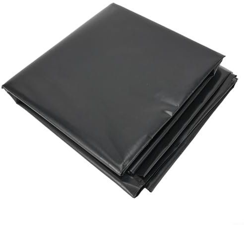 HpLive Lámina de polietileno de alta densidad para estanque, color negro, 200 x 200 cm, para estanque de jardín y decoración de jardín