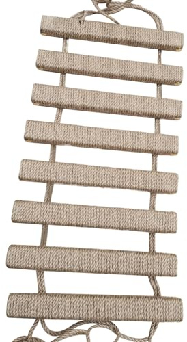 Scala per gatti 50 x 25 cm, ponte per gatti in legno avvolto con corda di lino resistente ai graffi, per gatti interni, forniture per animali domestici tiragraffi per animali domestici per interni