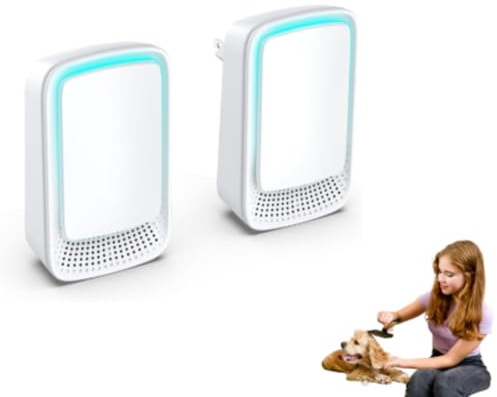 Purificateur D'air Ionique | Hynoa Purificateur D'Air Mini,Négatif Plug-in Negative Ion Purifier Purificateur Ioniseur D'Air Pour Chambre/Maison/Salon/Chambre D’Animaux, Purifier Les Odeurs (Blanc*2)