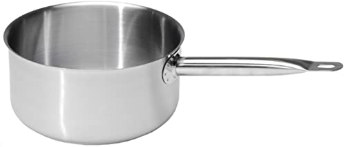 Metro Professional Casseruola in acciaio inox, 3 litri, adatta a induzione, resistente al forno fino a 240 °C, lavabile in lavastoviglie, argento