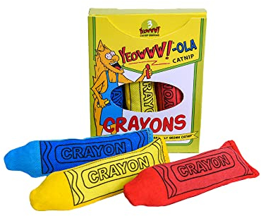 Duckyworld Yeoww-Ola Crayons (3 pcs) Katzenspielzeug mit Katzenminze, 400 g