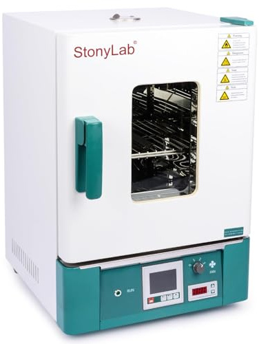 stonylab Laboratorieugn med Tvingad Luftkonvektion, Digital Torkugn och Värmekammare för Laboratorium, 220V/300°C 50/60Hz 800W, Temperaturområde 10°C över Rumstemperatur