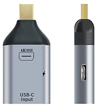 Cablecc USB-C Tipo C Sorgente Femmina a Mini Displayport DP Sink HDTV & PD Adattatore di Alimentazione 4K 60hz 1080p per Telefono & Laptop