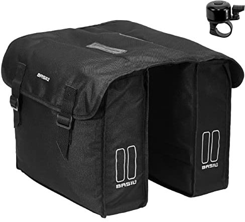 Basil Mara Fahrrad Doppeltasche Packtasche Gepäckträgertasche 26 Ltr. inkl. Fahrradklingel