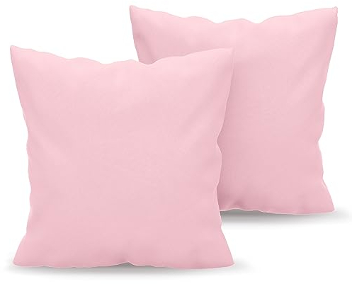 Kissenbezug 80x80 Rosa 2er Set Mikrofaser Oeko-TEX Zertifiziert Dreamzie - Kopfkissenbezug 80x80 Weich