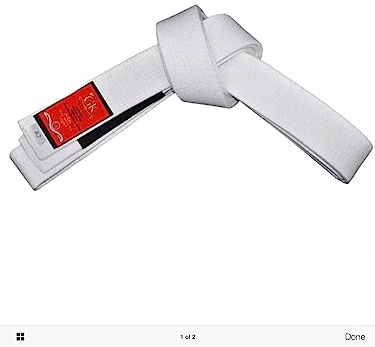 Grapple Kings White Belts - Belt for Beginners - Durable and Comfortable - Perfect for Training and Competitions - White Belt for Men (A4)