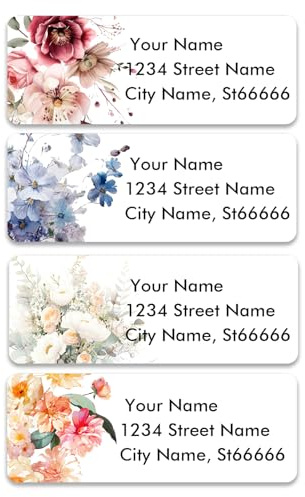 Étiquettes d'adresse personnalisées Étiquettes d'adresse personnalisées Étiquettes d'adresse de retour Logo/image/texte (style 3)