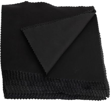 iplusmile Lot De 100 Chiffons De Nettoyage Pour Lunettes Microfibre, Accessoires Universels, Doux Et Réutilisables, Usage Quotidien, Taille Standard, Couleur Noire
