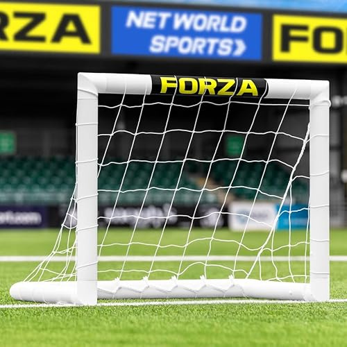 FORZA Mini Buts de Football [90 x 75 cm | 120 x 75 cm] – Les buts de Football n°1 pour Le Jardin ! | Fabriqués au Royaume-Uni, Montage en 2 Minutes, Cadre de But incassable (0.9m x 0.8m)