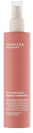 Jean & Len Express Treatment Professional Advanced Repair, vegan, 200 ml | Reparerande 8-sekunders spray-inpackning för torrt & skadat hår, tämjer frizz & vårdar intensivt, utan silikoner